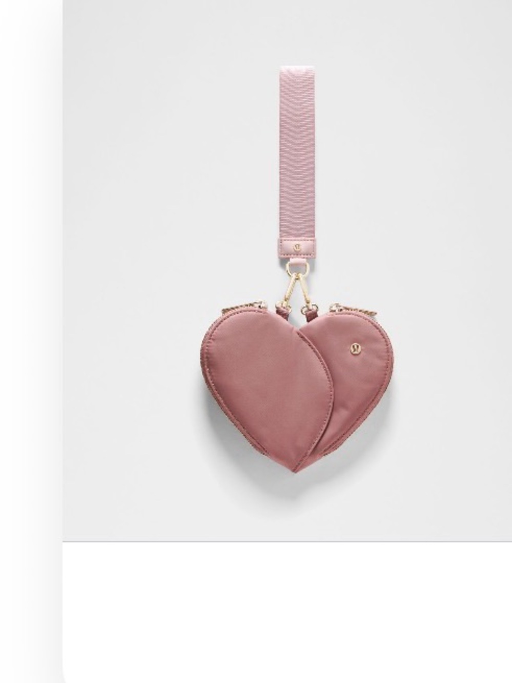 lululemon athletica Heart-Shaped Wristlet in Dusty Rose